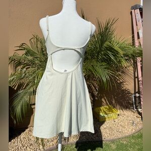 Cream Spaghetti Strap Dress